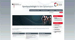 Desktop Screenshot of bisp-sportpsychologie.de